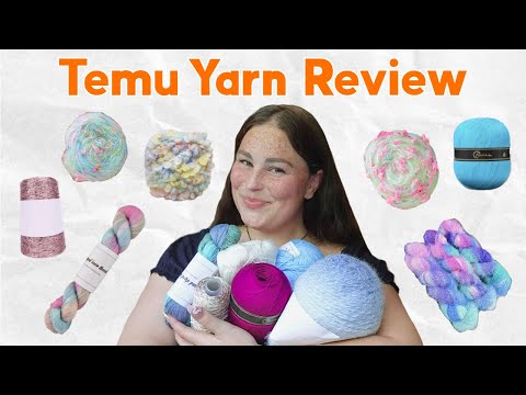 I tried Temu yarn so you don’t have to 🫣
