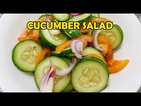 Quick & Easy Cucumber Salad Recipe | How To Make Cucumber Salad | Best Cucumber Salad Recipe