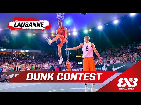 Dunk Contest w/ Lipek & Kristaps - Lausanne - 2015 FIBA 3x3 World Tour | 3x3 Basketball
