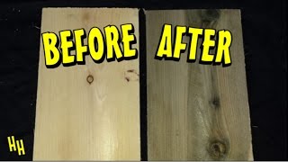 Aging Wood - Vinegar & Steel Wool Solution (Easy)
