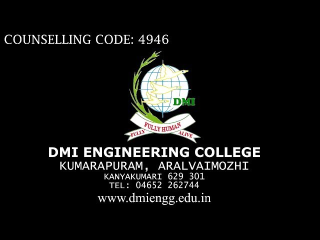 DMI College of Engineering video #1