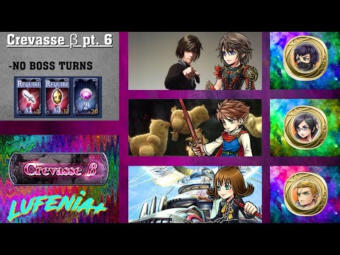 [DFFOO GL] Crevasse Beta Pt. 6 Lufenia+ | Noel Bartz Selphie (no boss turns)