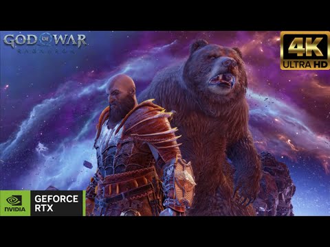[God of War Ragnarok] | Kratos vs Bjorn The Big Bear Boss-Fight Gameplay & Cinematic Scene 4K 60FPS