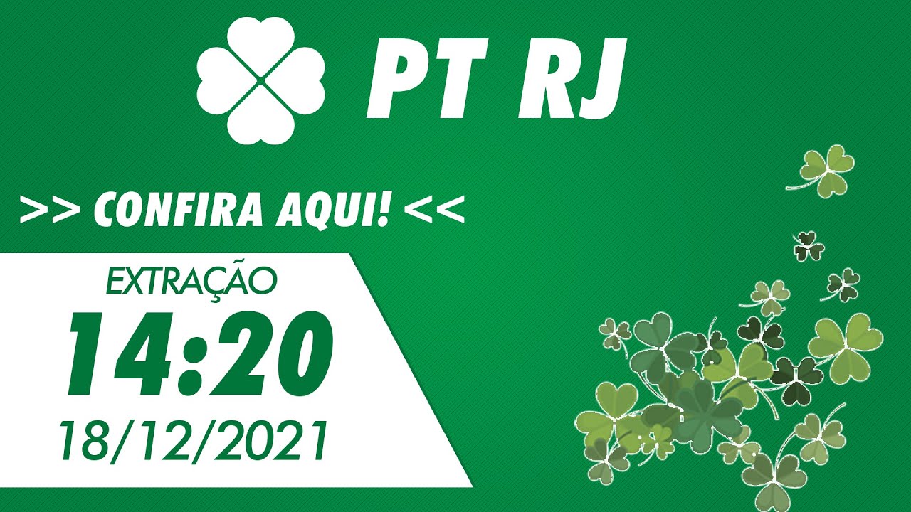 🍀 Resultado do Jogo do Bicho PT Rio 14:20 – Resultado da PT Rio 18/12/2021