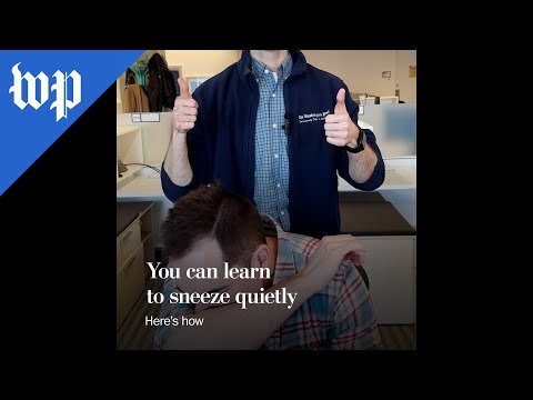 You can learn to sneeze quietly. Here's how.