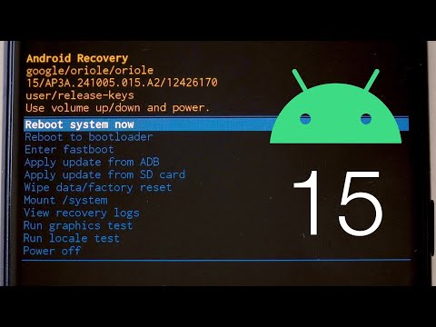 Android 15 Recovery Mode UI!