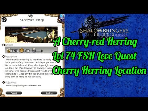Cherry Herring lvl 74 FSH Leve Item Location FFXIV Shadowbringers