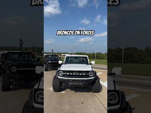 Lifted Ford Broncos rolling on American Force wheels. We are your #1 custom wheel dealer