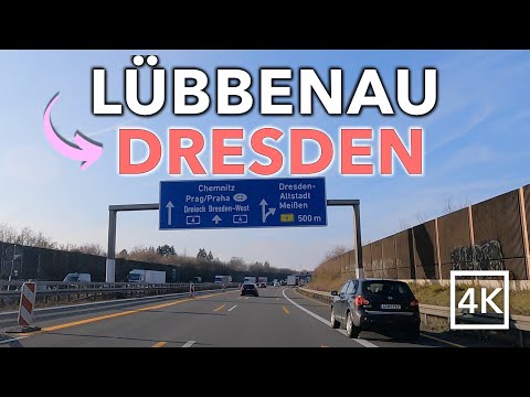 Driving LÜBBENAU to DRESDEN - 🇩🇪 Germany 🇩🇪