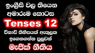 12 English Tenses Sinhala explanation  All English