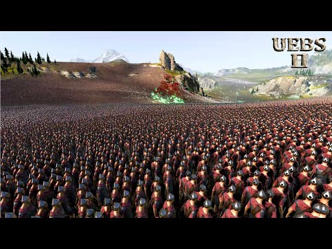 AMAZING BATTLE, UNPREDICTABLE THE WINNER | 2,000,000 ROMAN ARCHERS vs 800,000 GHOSTS | UEBS 2