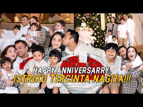 NAGITA SEHARIAN NGAMBEK!! RAFFI SIAPIN SURPRISE ANNIVERSARRY BARENG RAFATHAR, CIPUNG, LILY!!!