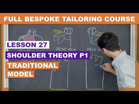L27 P1: Shoulder Anatomy, Seam Position & Design - Traditional Model | Online Coat Making Course
