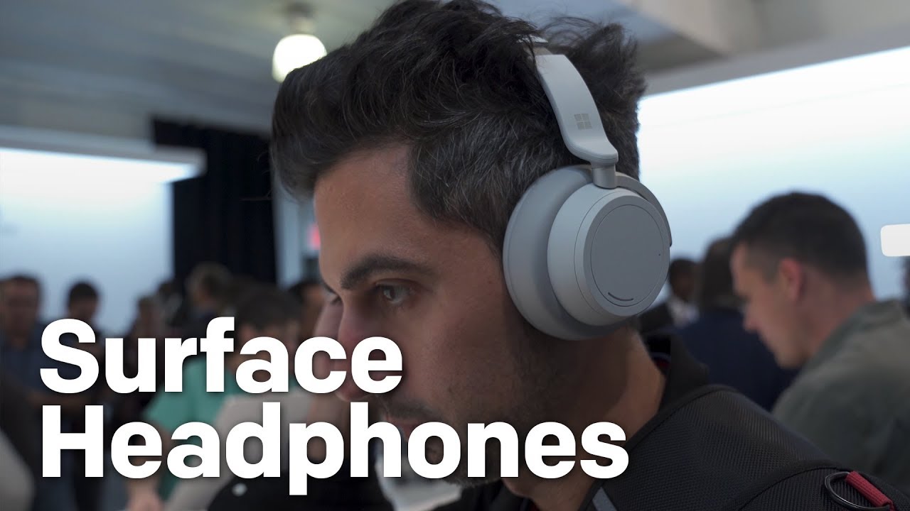 Surface Headphones hands-on: Advanced noise cancelling, Cortana, and Surface style - YouTube