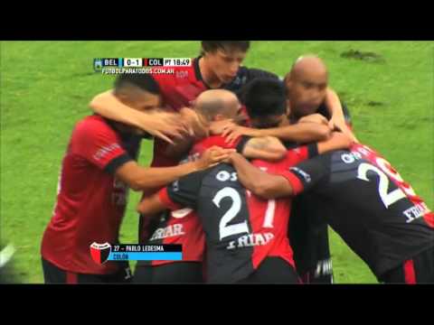 Gol Ledesma. Belgrano. 0 - Colón 1. Vuelta. Liguilla Pre Sudamericana. FPT.