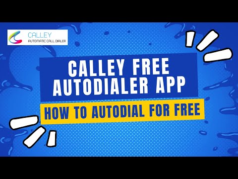 Quick Setup of Calley Personal  Free Autodialer App Subscription