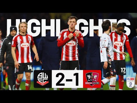 HIGHLIGHTS: Bolton Wanderers 2 Exeter City 1 (13/12/25) EFL Sky Bet League One
