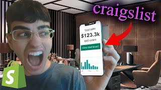 How to Sell 100k Dropshipping on Craigslist with NO MONEY (Shopify 2022)
