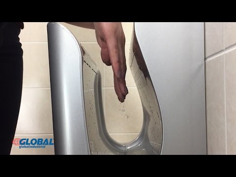 High velocity vertical hand dryer
