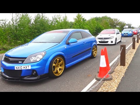 Vauxhall cars arriving at VauxALL 2023 British Motor Museum