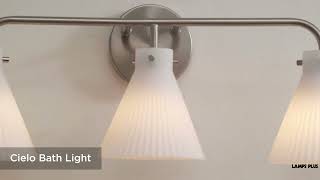 1_Watch A Video About the Possini Euro Cielo Brushed Nickel 3 Light Bath Light