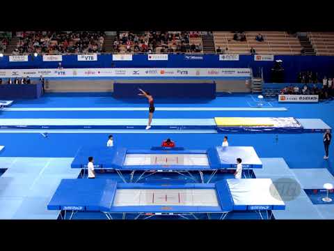 HUSSEIN Khaled (EGY) M - 2019 Trampoline Worlds, Tokyo (JPN) - Qualification Trampoline R2