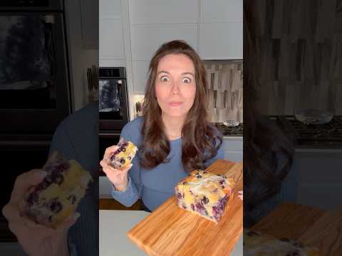I can’t stop making this Healthier Lemon Blueberry Loaf #glutenfree #shorts