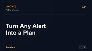 Turn Any Alert Into a Plan: Trigger, Invalidation & Objective
