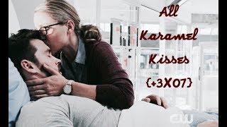 All Kara and Mon-El kisses (+3X07) (Karamel)