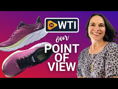 HOKA ONE ONE Clifton 8 Women's Blue Graphite Ibis Rose - WTI product video review