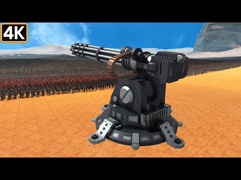 DEFENSE MINIGUN, T45 SHOTGUN & HEROES VS 4.2M MONSTER HORDE !! UEBS 2