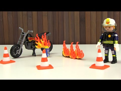 ⭕ PLAYMOBIL Feuerwehr - Feuerwehr mit Löschpumpe - Spielzeug ausgepackt & angespielt - Pandido TV