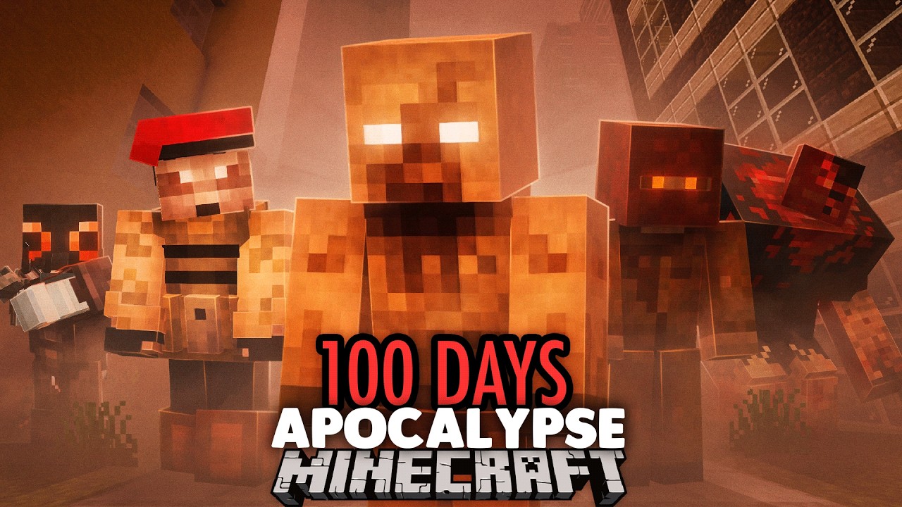 I Survived 100 Days in Minecraft's Ultimate Zombie Apocalypse..
