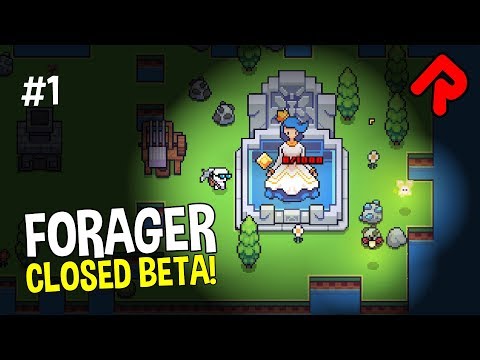 The Return of FORAGER! Cute & Addictive Survival Game! | Forager beta gameplay (PC closed beta)