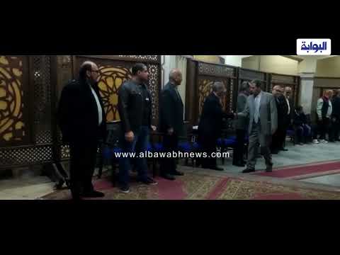 صبري فواز ومجدي أحمد علي يؤديان العزاء في المخرج الراحل سميح منسي