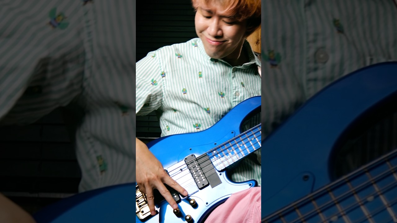 ベースマガジン風表紙を超絶演奏中に撮ってみた #ぴんはげ #pinkhage #ベース #bassplayer #ベースソロ #スラップ