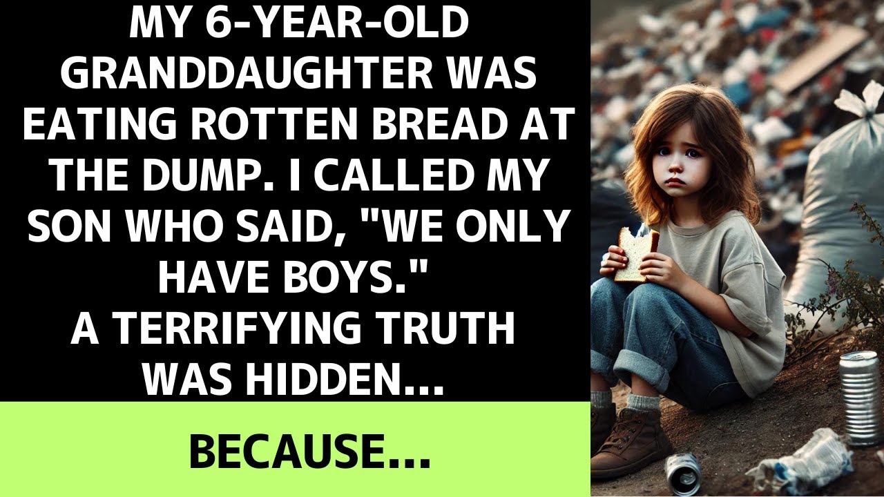 My 6-year-old granddaughter was eating rotten bread at the dump…