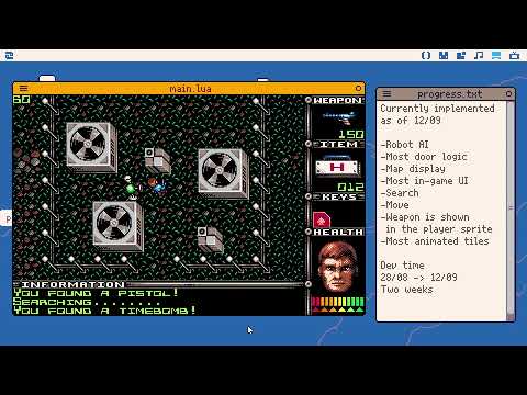 Picotron PETSCII Robots | Progress update