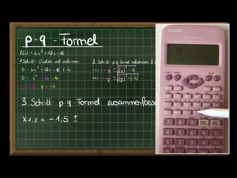 Nullstellen durch p q Formel bestimmen in 4 Schritten