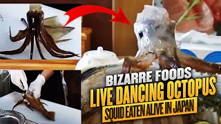 Live Dancing Octopus / Squid Eaten alive in Japan