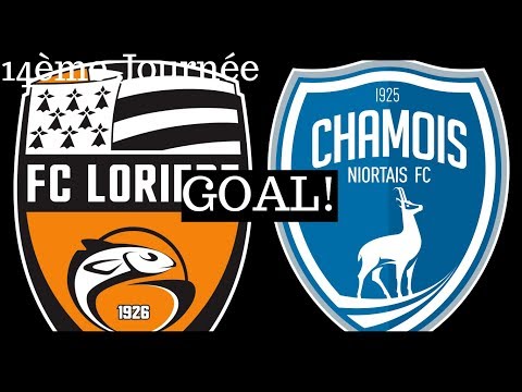 Lorient - Chamois Niortais [3-0] (Goal 24') by Pierre-Yves Hamel