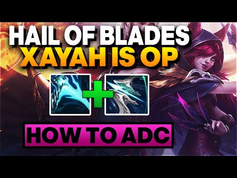 Hail of Blades makes crit Xayah lowkey OP - Xayah ADC Gameplay