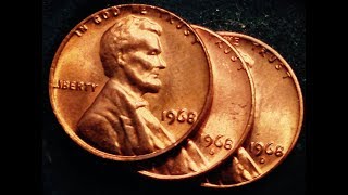 1968 Lincoln Penny- 4.8 BILLION Produced And 3 Known Error Types