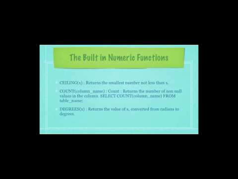 MySQL SQL Statements Tutorial 4