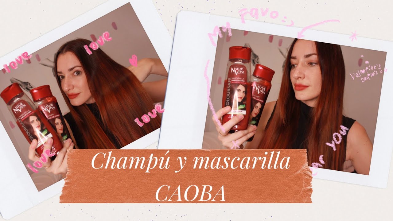 Champú y mascarilla caoba: pelirroja sin tinte, se va con los lavados.