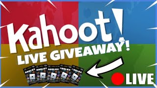 🔴LIVE🔴 KAHOOT FOR ROBUX