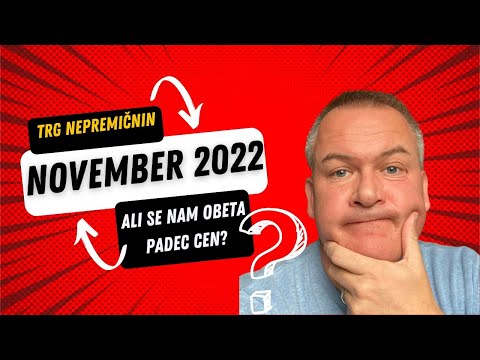 Pregled trga nepremičnin november 2022