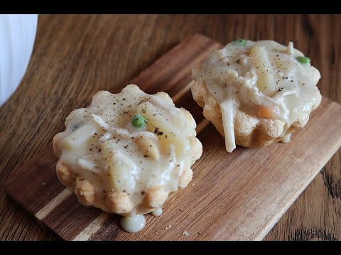 Creamed Chicken with White Aspargus in Tartlets II Tarteletter Opskrift