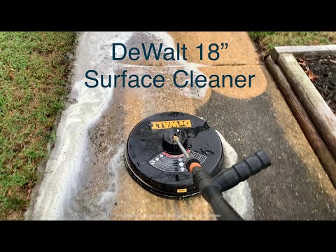 DeWalt  3400 PSI 18" Surface Cleaner Attachment  GX200 2.5GPM  Pressure washer Cleaning old sidewalk