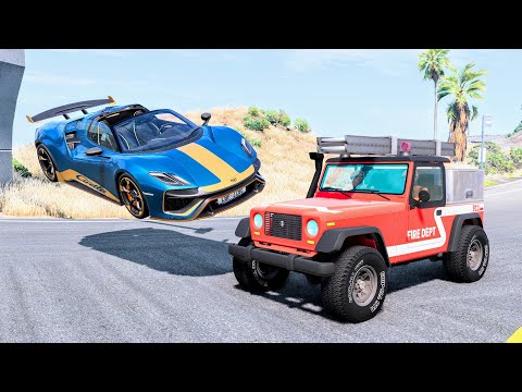 Realistic High Speed Car Crashes #66 - BeamNG Drive | CrashBoomPunk